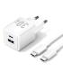 Vention Cargador de Pared GaN USB-C 30W - Cable USB-C 1m - Color Blanco