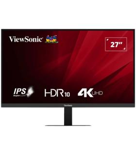 ViewSonic VA2708-4K-HD Monitor LED 27" IPS UHD 4K HDR - Respuesta 4ms - 16:9 - Ajustable de Inclinacion - HDMI, DisplayPort, Aud