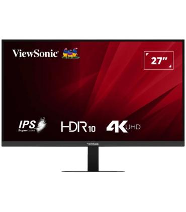 ViewSonic VA2708-4K-HD Monitor LED 27" IPS UHD 4K HDR - Respuesta 4ms - 16:9 - Ajustable de Inclinacion - HDMI, DisplayPort, Aud