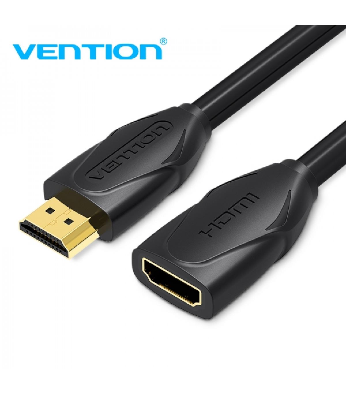 Vention Cable Alargador HDMI Macho a HDMI Hembra - 5m - Color Negro