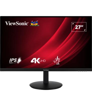 ViewSonic VG2708-4K Monitor LED 27" IPS UHD 4K HDR - Respuesta 4ms - 16:9 - Ajustable de Inclinacion - HDMI, DisplayPort, Audio.