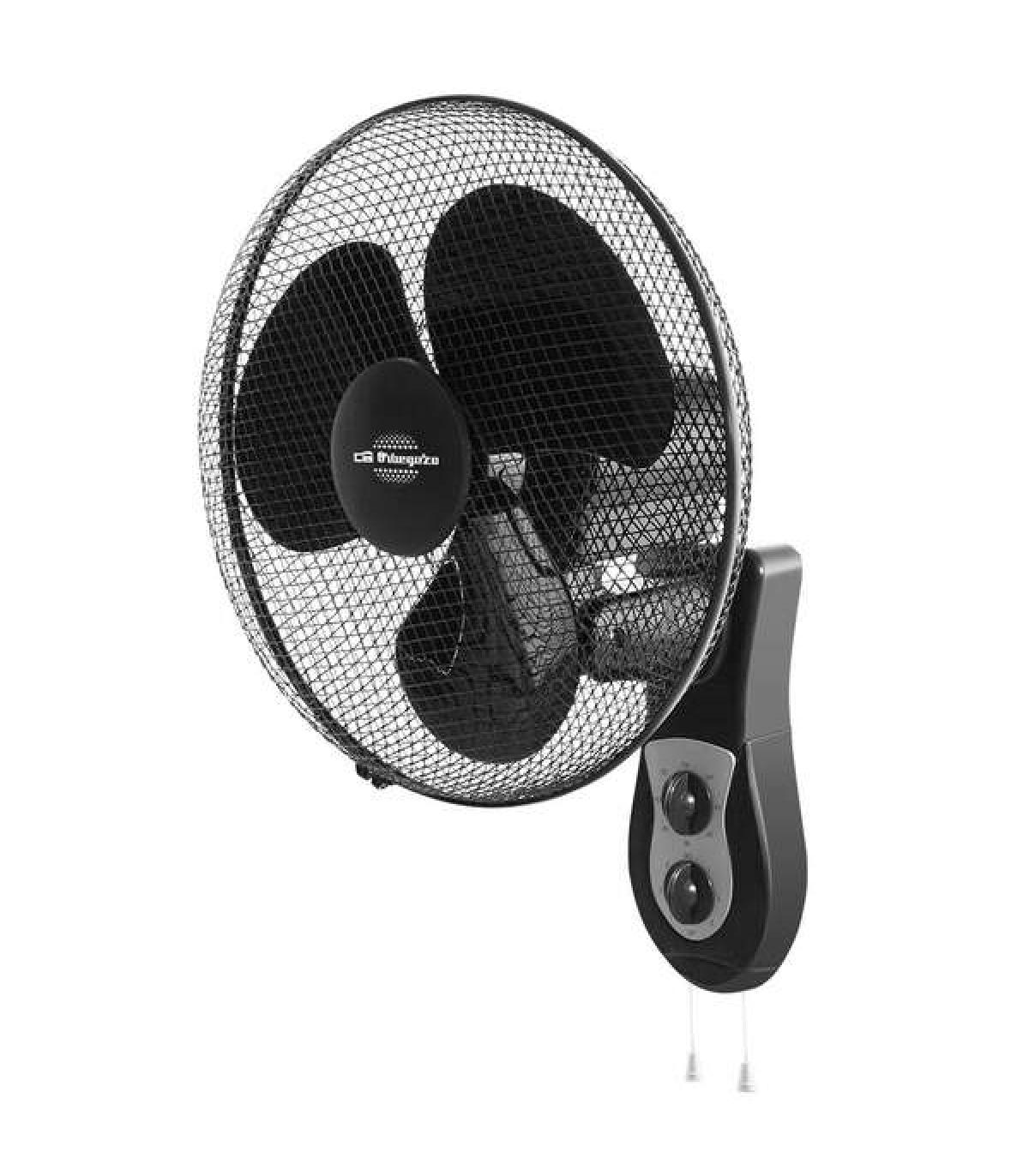 Orbegozo WF 0141 Ventilador de Pared - Potente Motor de 40W - 3 Velocidades de Ventilacion - Funcionamiento Silencioso - Cabezal