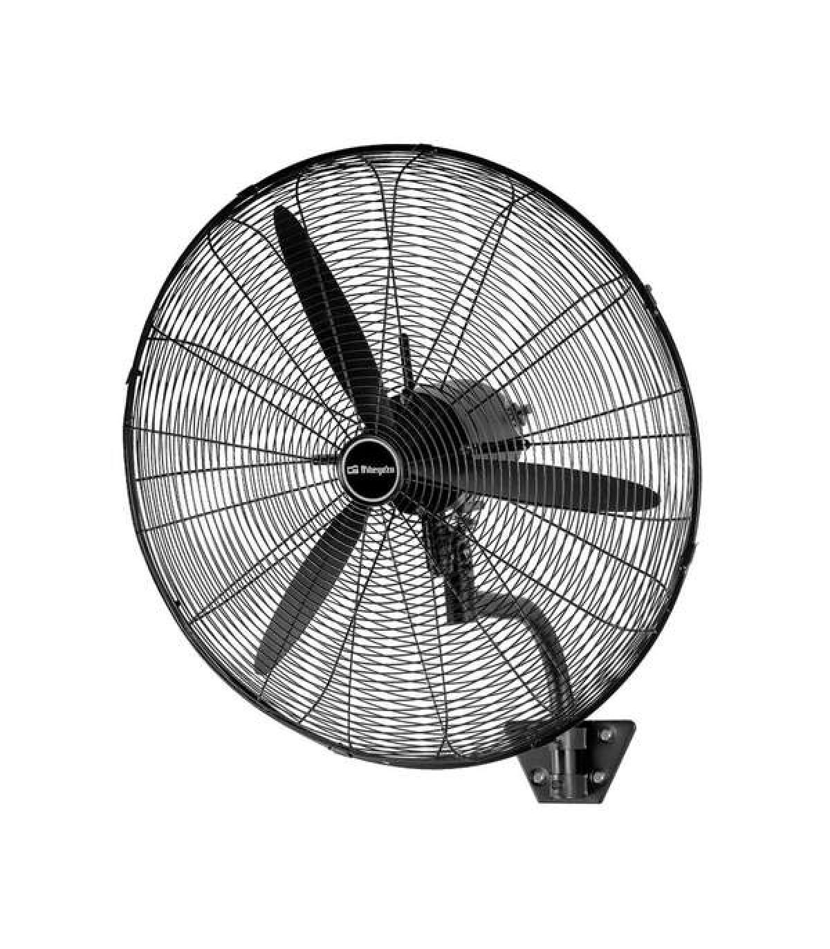 Orbegozo WF 0168 Ventilador Industrial de Pared Potente y Oscilante - 150W de Potencia - 3 Velocidades - Cabezal Multiorientable