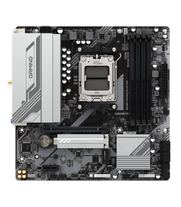 GIGABYTE B650M GAMING PLUS WIFI Placa base - Procesadores AMD Ryzen 9000, VRM de 5+2+2 fases, hasta 8000 MHz DDR5, 2xPCIe 4.0 M.
