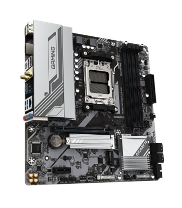 GIGABYTE B650M GAMING PLUS WIFI Placa base - Procesadores AMD Ryzen 9000, VRM de 5+2+2 fases, hasta 8000 MHz DDR5, 2xPCIe 4.0 M.