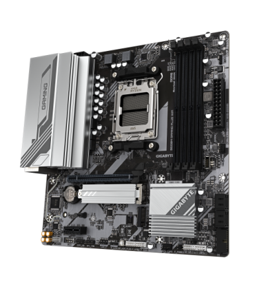 GIGABYTE B650M GAMING PLUS WIFI Placa base - Procesadores AMD Ryzen 9000, VRM de 5+2+2 fases, hasta 8000 MHz DDR5, 2xPCIe 4.0 M.