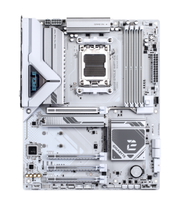 GIGABYTE B850 EAGLE WIFI7 ICE Placa base - Procesadores AMD Ryzen serie 9000, VRM digital de 8+2+2 fases, hasta 8200 MHz DDR5 (O