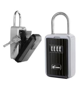 Cromad Caja de Seguridad para Llaves - Combinacion Personalizable de 4 Digitos - Gancho