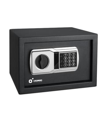 Cromad Caja Fuerte Electronica - Alto Nivel de Seguridad - De 3 a 8 Digitos - Bisagras Ocultas - Incluye Llave de Emergencia ..