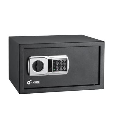 Cromad Caja Fuerte Electronica - Alto Nivel de Seguridad - De 3 a 8 Digitos - Bisagras Ocultas - Incluye Llave de Emergencia ..