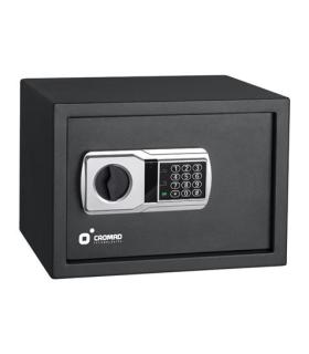 Cromad Caja Fuerte Electronica - Alto Nivel de Seguridad - De 3 a 8 Digitos - Bisagras Ocultas - Incluye Llave de Emergencia ..