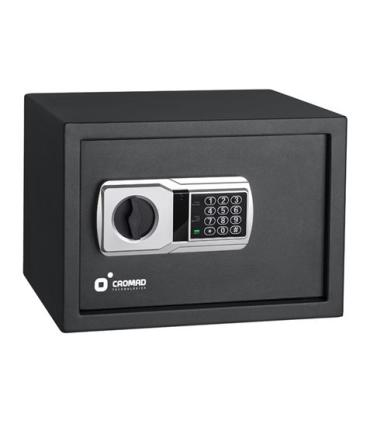 Cromad Caja Fuerte Electronica - Alto Nivel de Seguridad - De 3 a 8 Digitos - Bisagras Ocultas - Incluye Llave de Emergencia ..