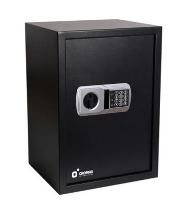 Cromad Caja Fuerte Electronica - Alto Nivel de Seguridad - De 3 a 8 Digitos - Bisagras Ocultas - Incluye Llave de Emergencia ..