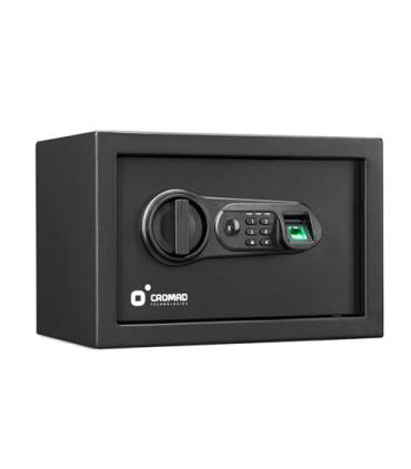Cromad Caja Fuerte Electronica - Alto Nivel de Seguridad - De 4 a 8 Digitos - Huella Dactilar - Bisagras Ocultas - Incluye Llave