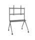 Aisens Soporte de Suelo Pro para Pantallas Interactivas/TV de 50 a 86" - Bandeja Multiusos - Peso Max. 120kg - Color Negro