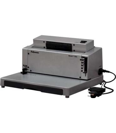Fellowes Metal E 200R Encuadernadora Electrica de Espiral A4 - Perfora hasta 20 Hojas - Encuaderna hasta 450 Hojas
