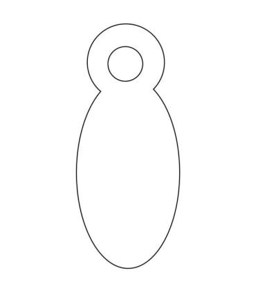 Apli Etiquetas Colgantes Blancas 8 x 19mm 1.000 U