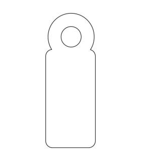 Apli Etiquetas Colgantes Blancas 7 x 19mm 1.000 U