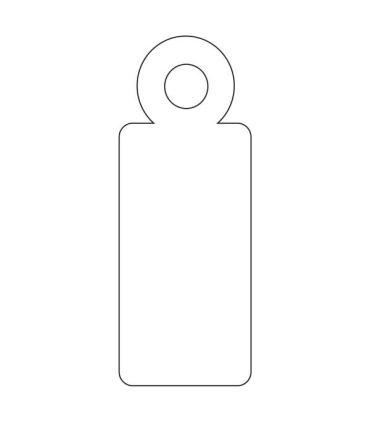 Apli Etiquetas Colgantes Blancas 9 x 24mm 1.000 U