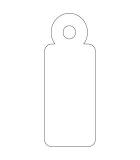 Apli Etiquetas Colgantes Blancas 13 x 34mm 1.000 U