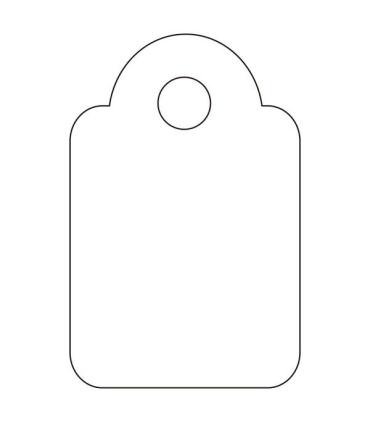 Apli Etiquetas Colgantes Blancas 13 x 20mm 1.000 U