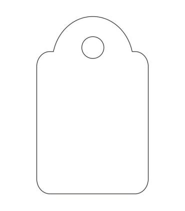 Apli Etiquetas Colgantes Blancas 15 x 24mm 1.000 U