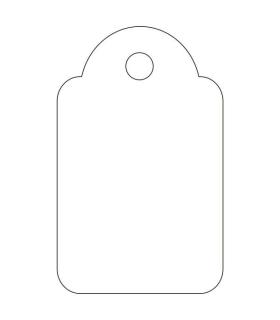Apli Etiquetas Colgantes Blancas 18 x 29mm 1.000 U