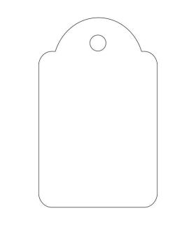 Apli Etiquetas Colgantes Blancas 22 x 35mm 500 U