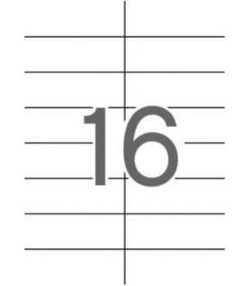 Apli Etiquetas Blancas Permanentes 105.0 x 37.0mm 25 Hojas