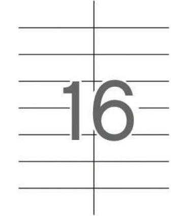 Apli Etiquetas Blancas Permanentes 105.0 x 37.0mm 25 Hojas