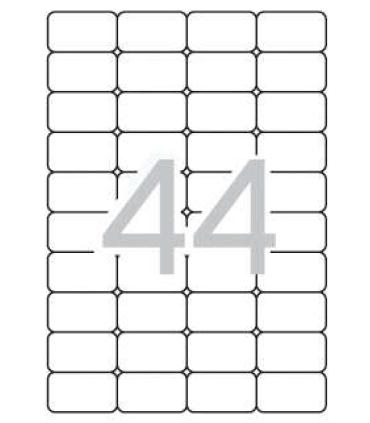 Apli Etiquetas Translucidas Resistentes Intemperie 48.5 x 25.4mm 20 Hojas