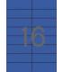 Apli Etiquetas Azules Permanentes 105.0 x 37.0mm 20 Hojas