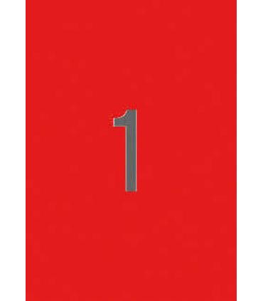 Apli Etiquetas Rojas Permanentes 210.0 x 297.0mm 20 Hojas