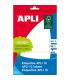 Apli Etiquetas 10 Blancas 53.0 x 100.0mm 10 Hojas
