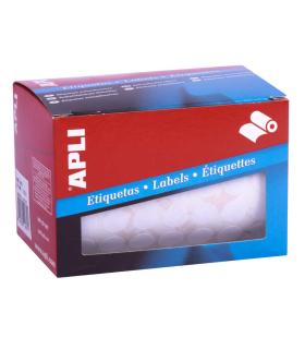 Apli Rollo Etiquetas Blancas Permanentes Ø 13.0mm