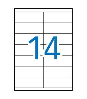 Apli Etiquetas Blancas Permanentes 105.0 x 40.0mm 500 Hojas