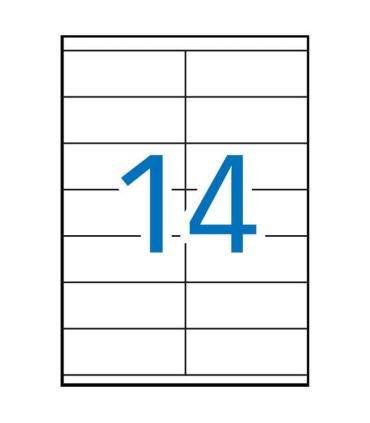 Apli Etiquetas Blancas Permanentes 105.0 x 40.0mm 500 Hojas