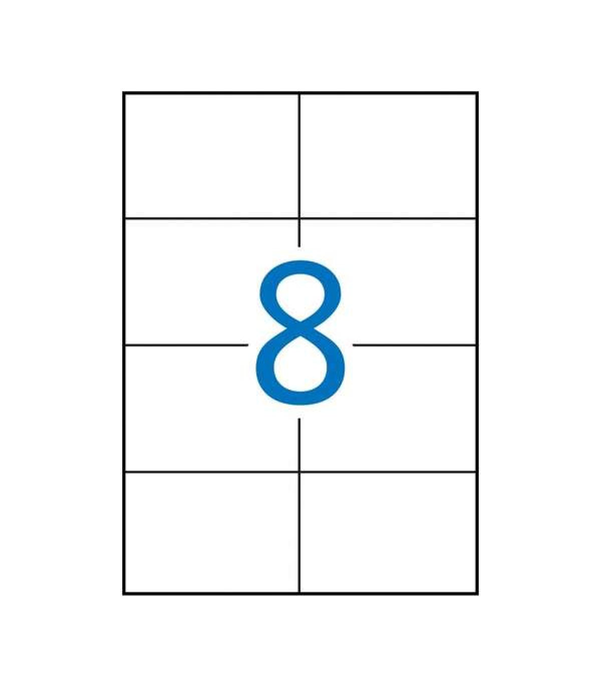 Apli Etiquetas Permanentes Blancas 105 x 74 mm - 500 Hojas