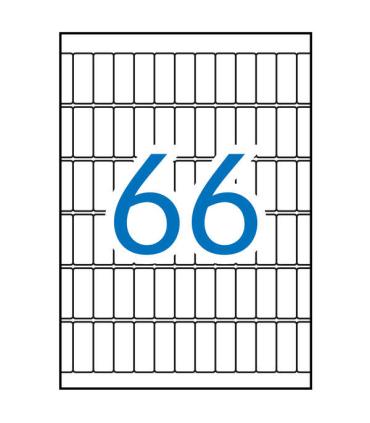 Apli Etiquetas A5 Blancas 12.0 x 30.0mm 15 Hojas