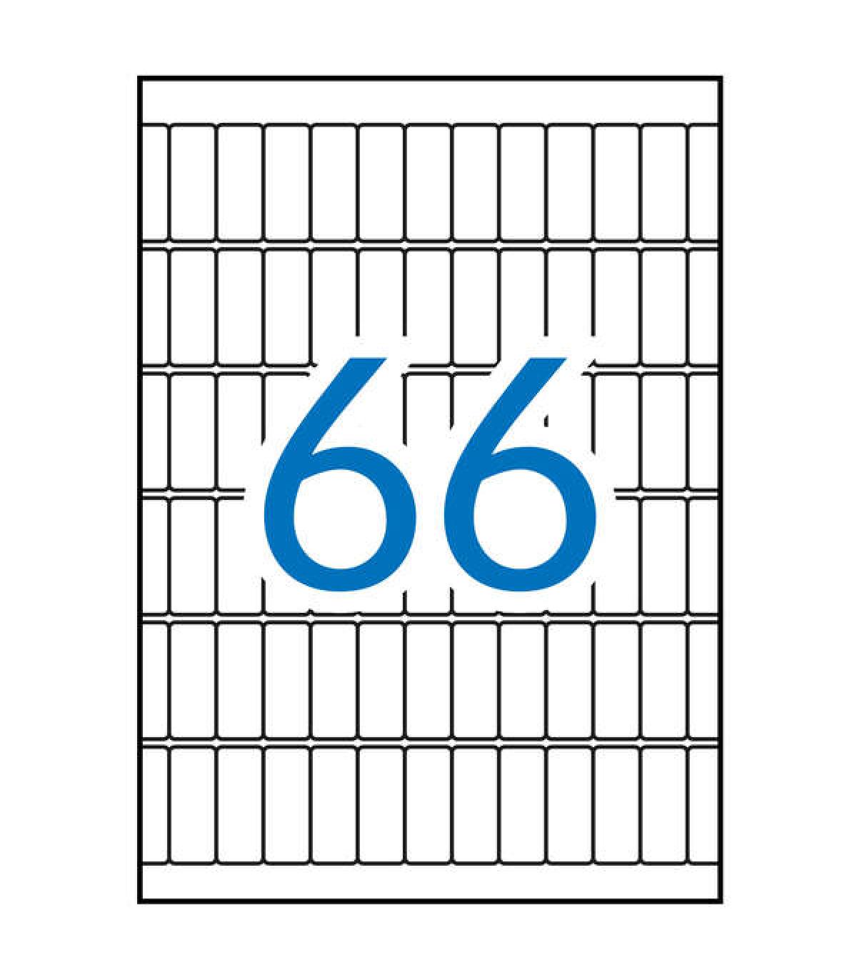 Apli Etiquetas A5 Blancas 12.0 x 30.0mm 15 Hojas