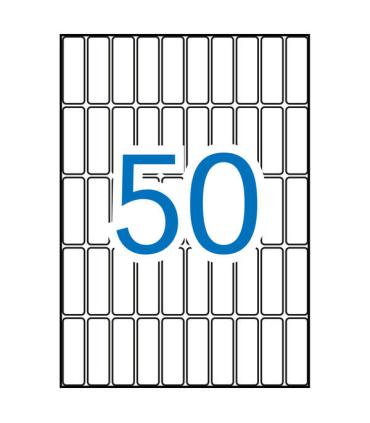 Apli Etiquetas A5 Blancas 13.0 x 40.0mm 15 Hojas