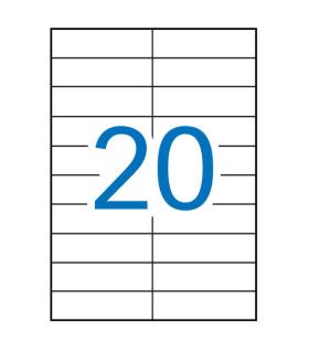 Apli Etiquetas A5 Blancas 21.0 x 74.6mm 15 Hojas