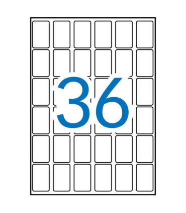 Apli Etiquetas A5 Blancas 22.0 x 32.0mm 15 Hojas