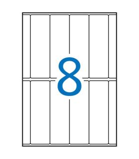 Apli Etiquetas A5 Blancas 31.0 x 100.0mm 15 Hojas