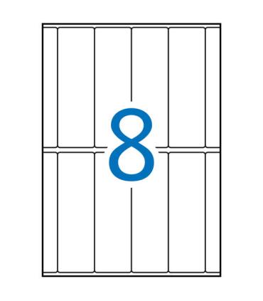 Apli Etiquetas A5 Blancas 31.0 x 100.0mm 15 Hojas