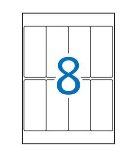 Apli Etiquetas A5 Blancas 36.0 x 82.0mm 15 Hojas