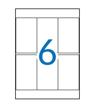 Apli Etiquetas A5 Blancas 49.0 x 82.0mm 15 Hojas