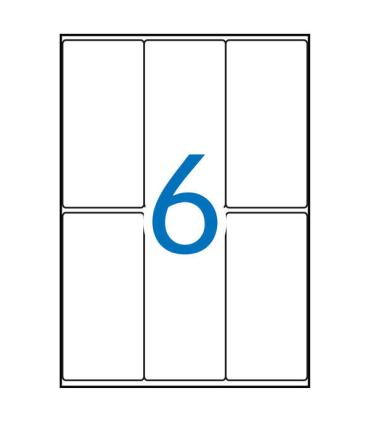 Apli Etiquetas A5 Blancas 49.0 x 100.0mm 15 Hojas