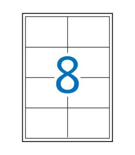 Apli Etiquetas Blancas Permanentes para Laser 97.0 x 67.7mm 250 Hojas