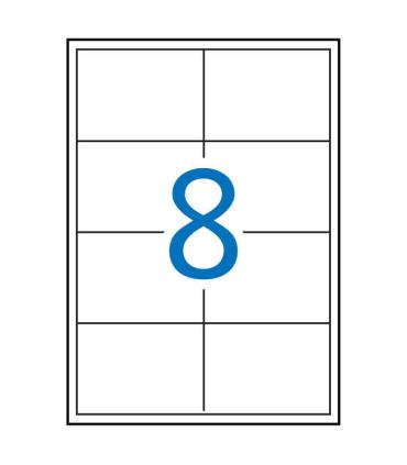 Apli Etiquetas Blancas Permanentes para Laser 97.0 x 67.7mm 250 Hojas